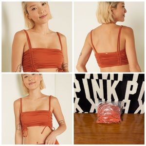 VS PINK ADJUSTABLE SQUARE NECK BIKINI TOP NEW  Victoria’s Secret PINK Swim